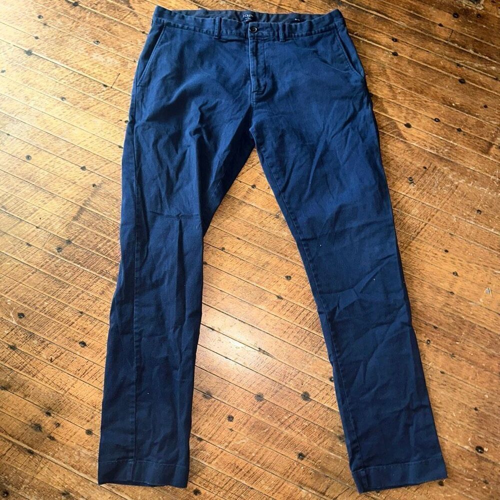 J Crew Flex navy 34x32 flat front professional slacks